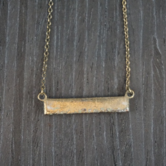 Druzy Bar Necklace - Picture 3 of 5